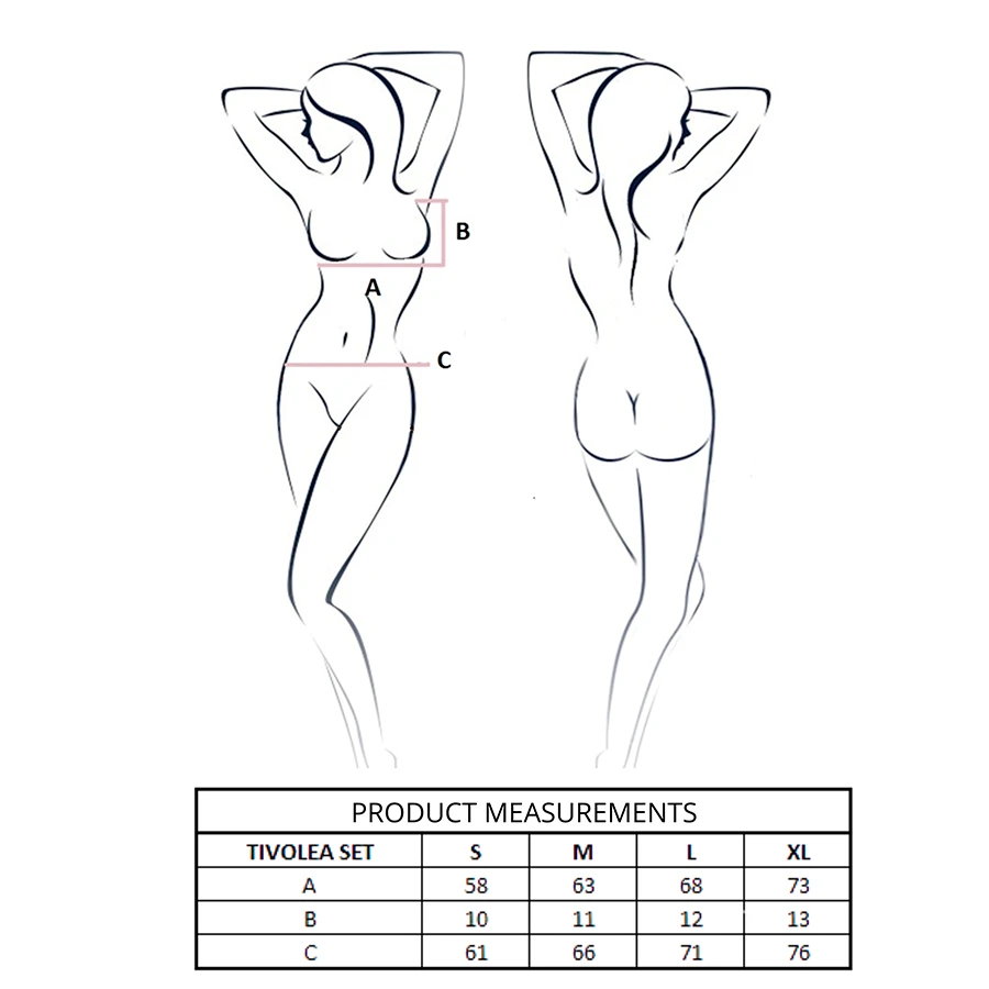 PASSION - TIVOLEA REGGISENO + PERIZOMA MISTY ROSE S/M